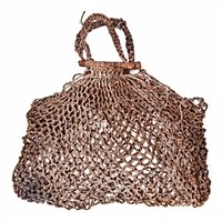 Lot 166 - A 19TH-CENTURY BOSTON SAILOR'S MACRAMÉ BAG<br/>of...