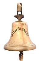 Lot 203 - THE BRIDGE BELL FROM THE S.S. CITY OF...