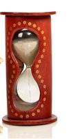 Lot 241 - AN 18TH-CENTURY-STYLE SANDGLASS<br/>with bulbs...