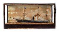 Lot 366 - A LATE 19TH-CENTURY WATERLINE MODEL OF THE P &...