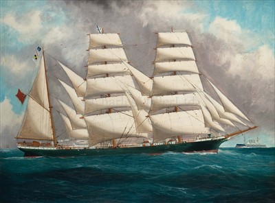 Lot 6 - Australian School (c.1904-13)<br/>A starboard view...