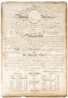 Lot 22 - A rare broadside commemorating the Battle of...