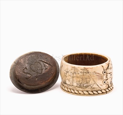 Lot 40 - An unusual 19th century American sailor work...