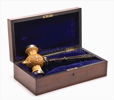 Lot 44 - A presentation launching gavel for the Beaver...