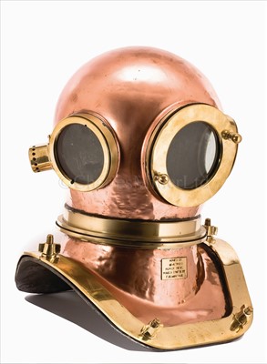 Lot 60 - A polished copper and brass 6-bolt Russian...