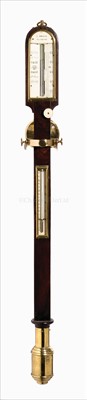 Lot 62 - A mid-19th century Scottish rosewood, brass...