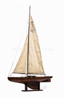 Lot 93 - An early 20th century Bermudan-rigged mahogany...