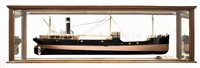 Lot 112 - A builder's mirror-backed half-model of the...