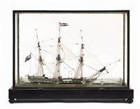 Lot 115 - A rare 19th Century glass and mica waterline...