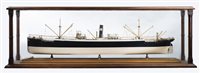 Lot 120 - A fine builder's model of the single-screw...
