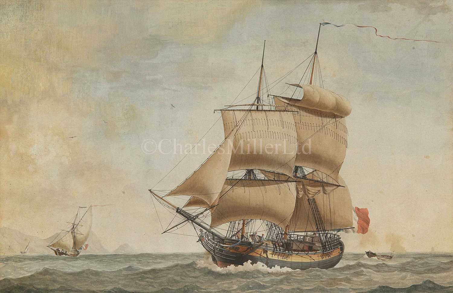 Lot 11 - ANGE JOSEPH ANTOINE ROUX (1765-1835)<br/>A brig in...