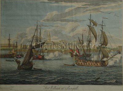 Lot 35 - A FINE SET OF THREE LARGE 18TH-CENTURY PRINTS...