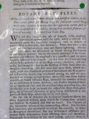 Lot 52 - AUSTRALIA: THE FIRST BOTANY BAY FLEET<br/>We left...
