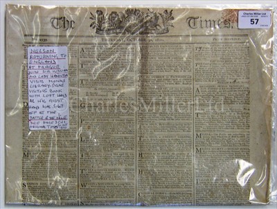 Lot 57 - NELSON RETURNING TO ENGLAND VIA PRAGUE AFTER...