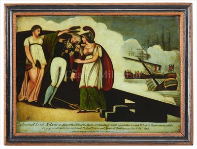 Lot 86 - AN EARLY 19TH-CENTURY COMMEMORATIVE NELSON...