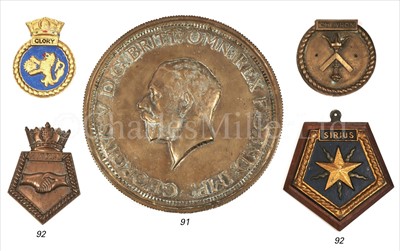 Lot 91 - A 16IN. TOMPION PLATE FROM THE DREADNOUGHT...
