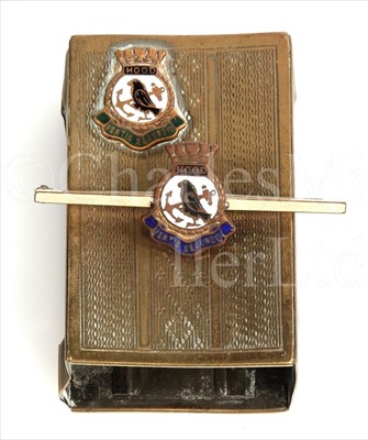 Lot 98 - H.M.S. HOOD: A COMMEMORATIVE TIEPIN AND...