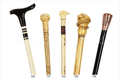 Lot 112 - A 19TH-CENTURY WHALEBONE AND MARINE IVORY...