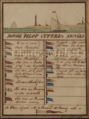 Lot 125 - DOVER PILOT CUTTER SIGNALS, CIRCA 1834<br/>an...