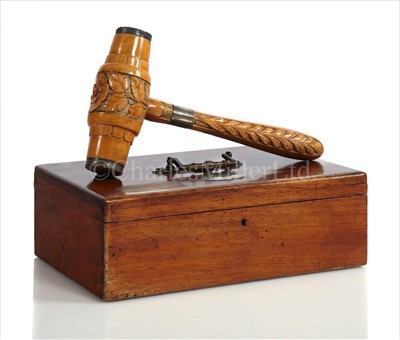 Lot 133 - A LAUNCHING MALLET FOR THE S.S. ETHEL...