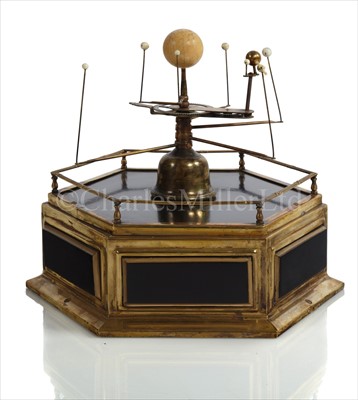 Lot 174 - A 19TH-CENTURY CONTINENTAL ORRERY<br/>with ivory...