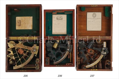 Lot 235 - A 19TH-CENTURY 7 1/2IN. RADIUS VERNIER SEXTANT...