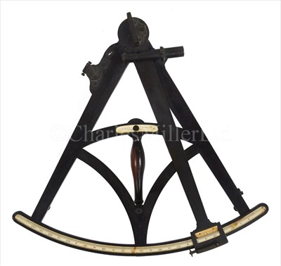 Lot 240 - A RARE 18IN. RADIUS VERNIER SEXTANT BY...