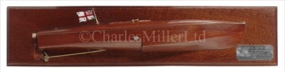 Lot 265 - A WELL-PRESENTED HALF-MODEL OF A 40' TORPEDO...
