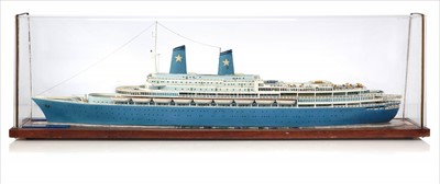 Lot 304 - A TRAVEL AGENT'S WATERLINE MODEL FOR THE M/N...
