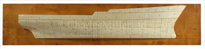Lot 274 - A BUILDER'S HALF-BLOCK PLATING MODEL <br/>carved...