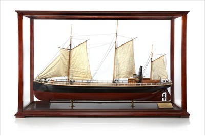 Lot 317 - BUILDER'S MODEL OF THE COASTAL CARGO SHIP...