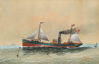Lot 7 - A. HARWOOD (BRITISH, 1851-1922)<br/>The steam...