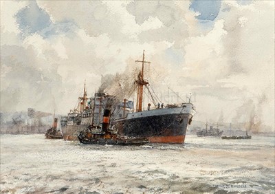 Lot 10 - ARTHUR J.W. BURGESS (1879-1957)<br/>Out into the...