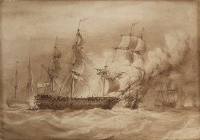 Lot 27 - ATTRIBUTED TO NICHOLAS POCOCK (1740-1821)<br/>Sir...