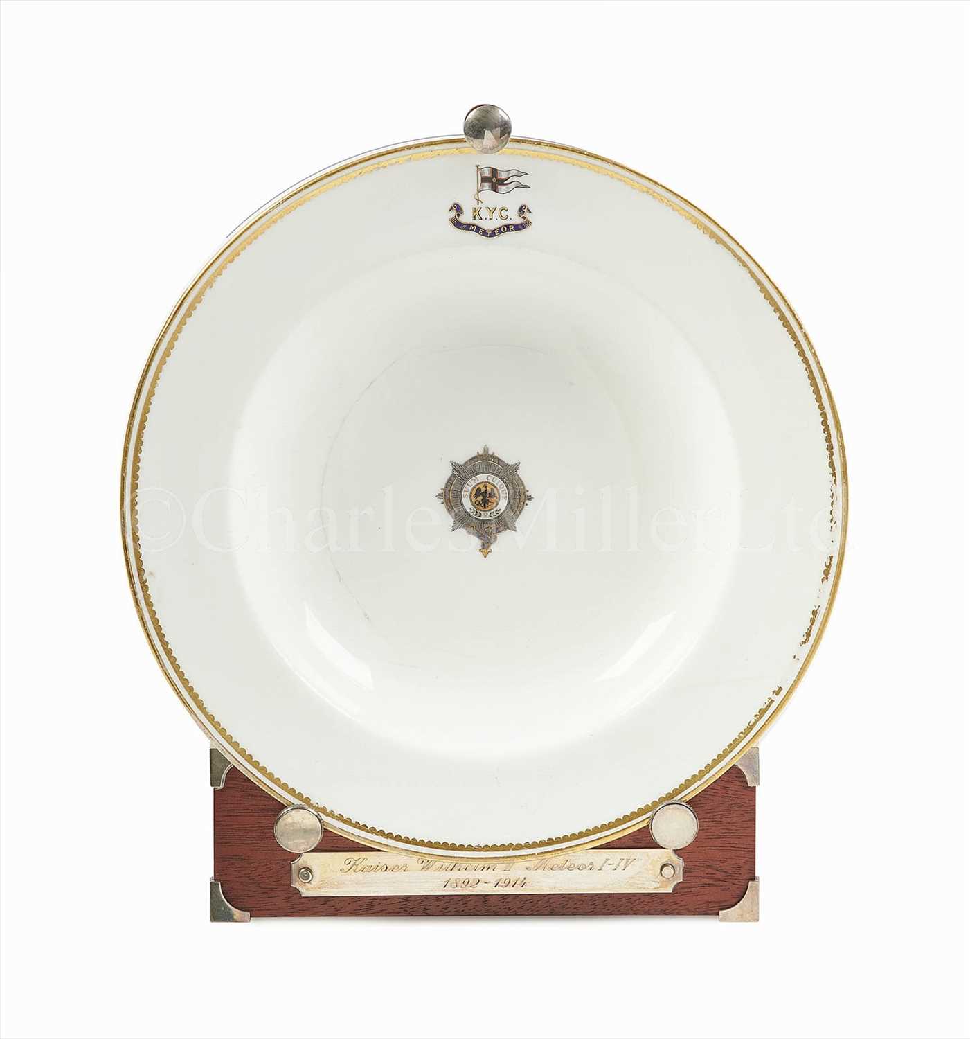Lot 36 - A BERLIN SOUP-PLATE FROM THE IMPERIAL GERMAN...