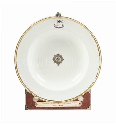 Lot 36 - A BERLIN SOUP-PLATE FROM THE IMPERIAL GERMAN...