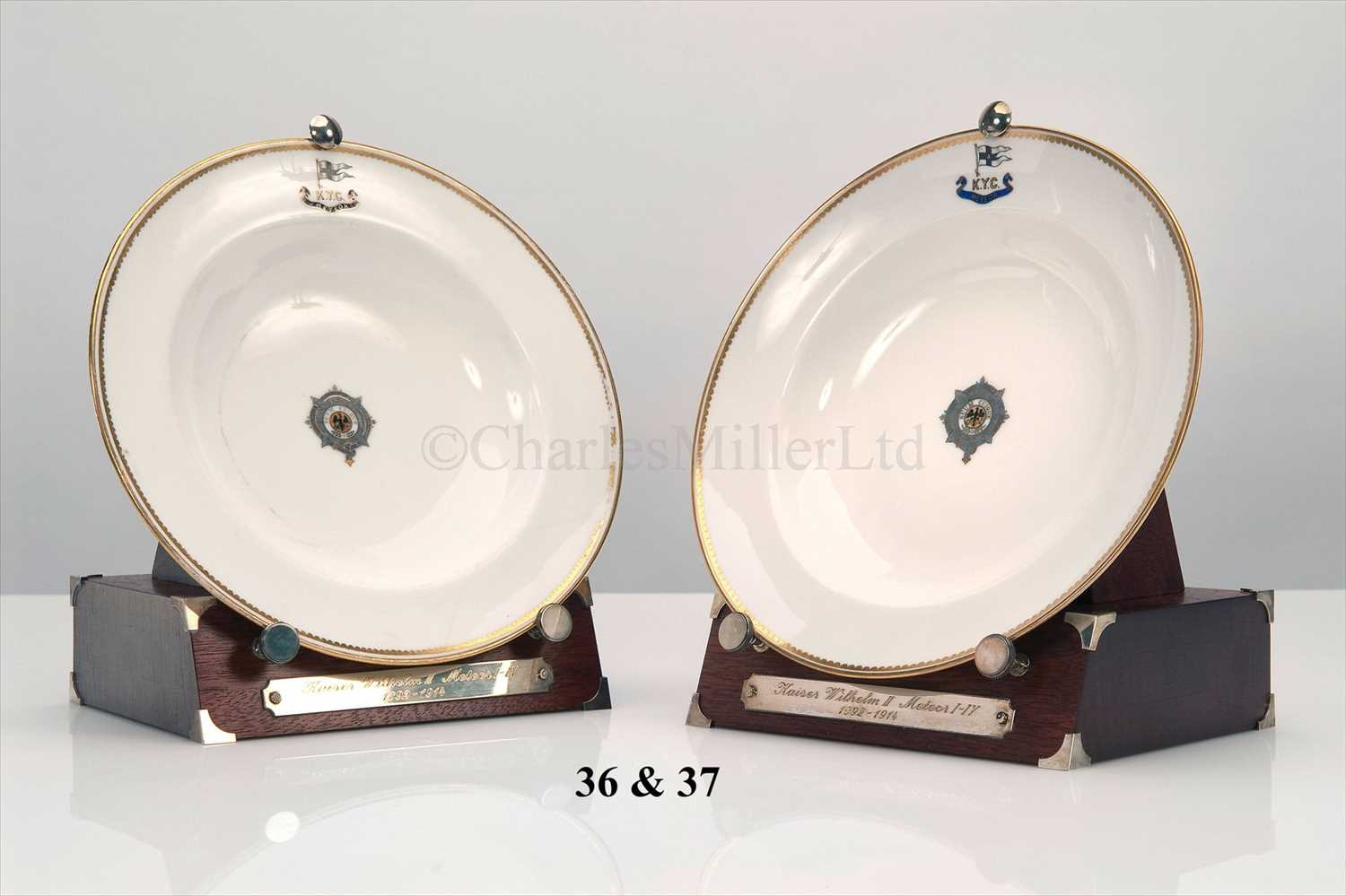 Lot 37 - A MINTON SOUP-PLATE FROM THE IMPERIAL GERMAN...