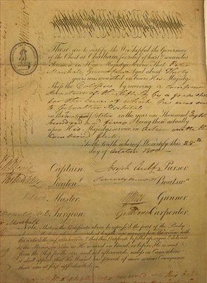 Lot 77 - H.M.S. COLOSSUS: A CHATHAM CHEST AWARD TO...