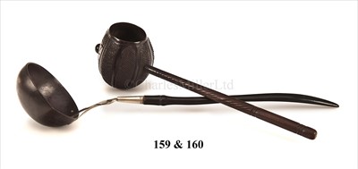 Lot 159 - A GEORGIAN SILVER-MOUNTED COCONUT...