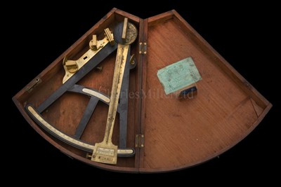 Lot 210 - AN EARLY 19TH-CENTURY EBONY 11½IN. RADIUS...
