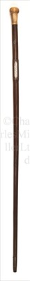 Lot 108 - AN HISTORICALLY INTERESTING CANE MADE FROM OAK...