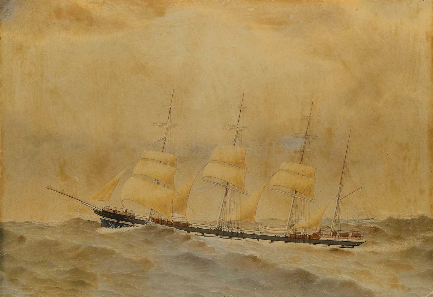 Lot 3 - HAROLD PERCIVAL (1868-1914)<br/><br/>The full masted...