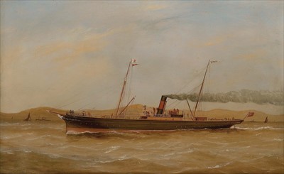 Lot 23 - J. MILLAR (19th Century)<br/><br/>The steam packet...