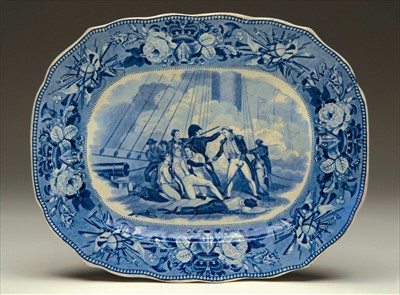 Lot 41 - AN EARLY 19TH-CENTURY JONES & SONS BLUE AND...
