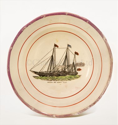 Lot 56 - A MID 19TH-CENTURY TRANSFER PRINT SOUVENIR...