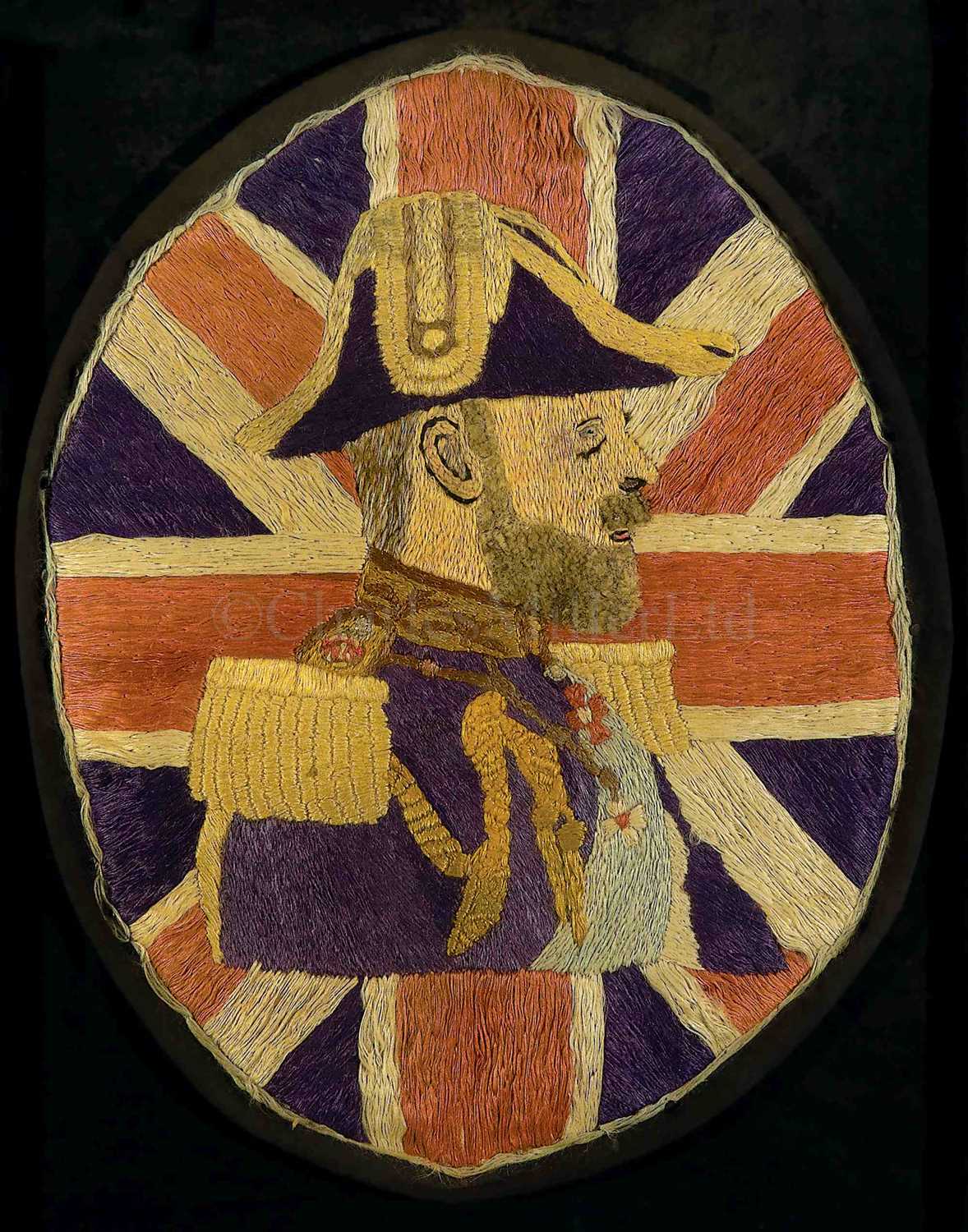 Lot 61 - AN EARLY 20TH-CENTURY SAILOR'S SILKWORK...