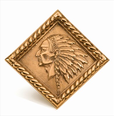 Lot 71 - A BOAT BADGE FROM H.M.S. IROQUOIS (1918)<br/><br/>in...