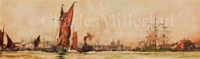 Lot 28 - CHARLES DIXON (BRITISH, 1872-1934)<br/>Greenwich...
