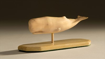 Lot 79 - A FINELY CARVED SAILORWORK MARINE IVORY MODEL...
