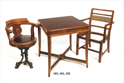 Lot 102 - R.M.S QUEEN MARY: A MAHOGANY CABIN CLASS...